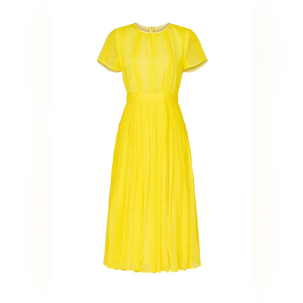 J. Crew midi dress in embroidered chiffon
